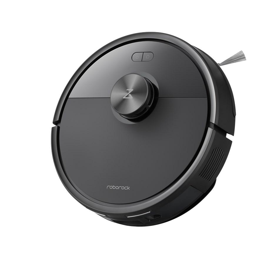 Roborock Q7 TF svart robotstøvsuger sett skrått ovenfra